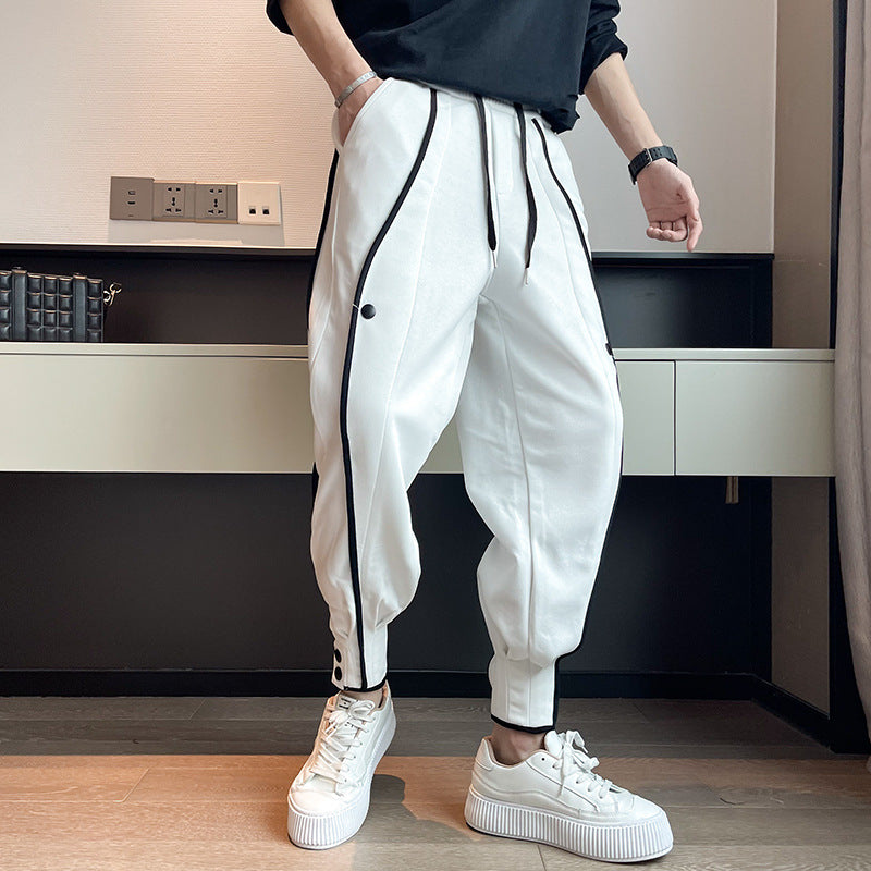 Elias Men’s Joggers – Velvet Cotton with Tapered Fit and Functional Pockets