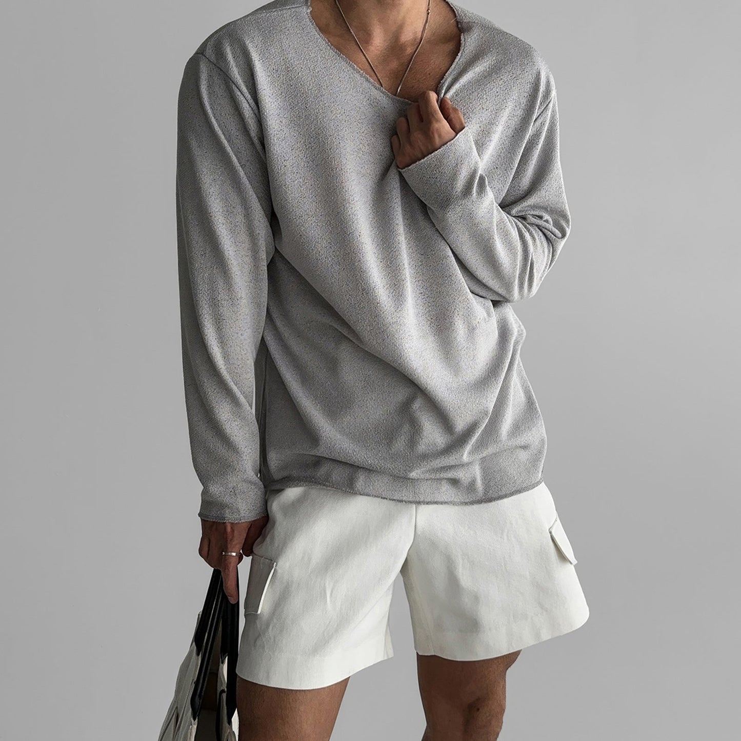 Andre Men’s Long Sleeve Shirt – Lightweight Cotton Blend with Relaxed Fit & No-Iron Fabric