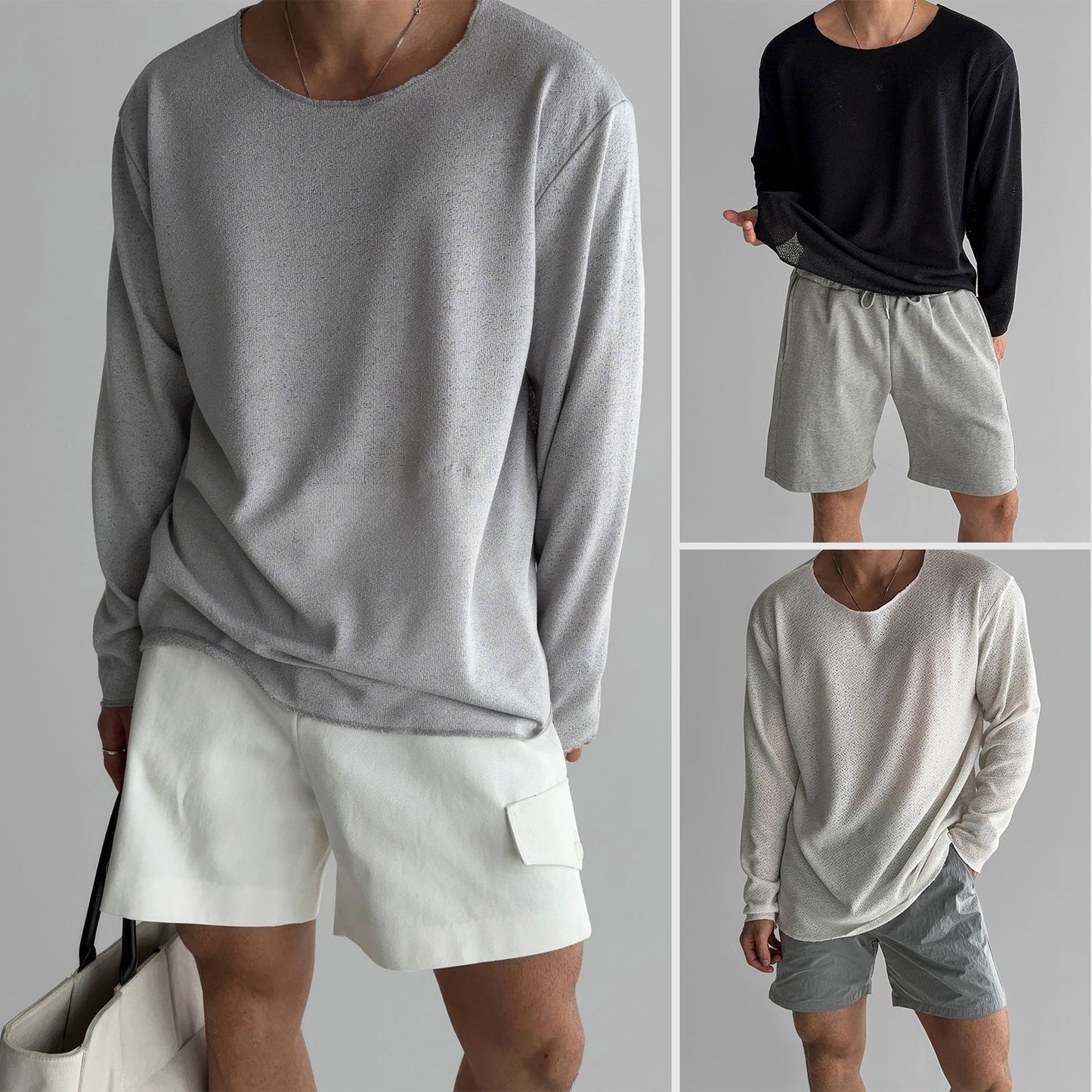 Andre Men’s Long Sleeve Shirt – Lightweight Cotton Blend with Relaxed Fit & No-Iron Fabric