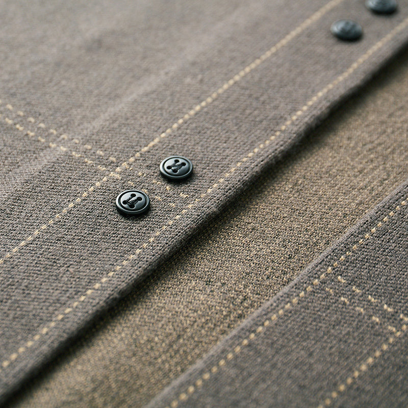 Callum Men’s Wool Cardigan – Business Jacquard Knit for Autumn & Winter Layering