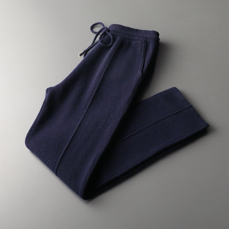 Elliot Men’s Trousers – Pure Merino Wool with Relaxed Fit & Drawstring Waist