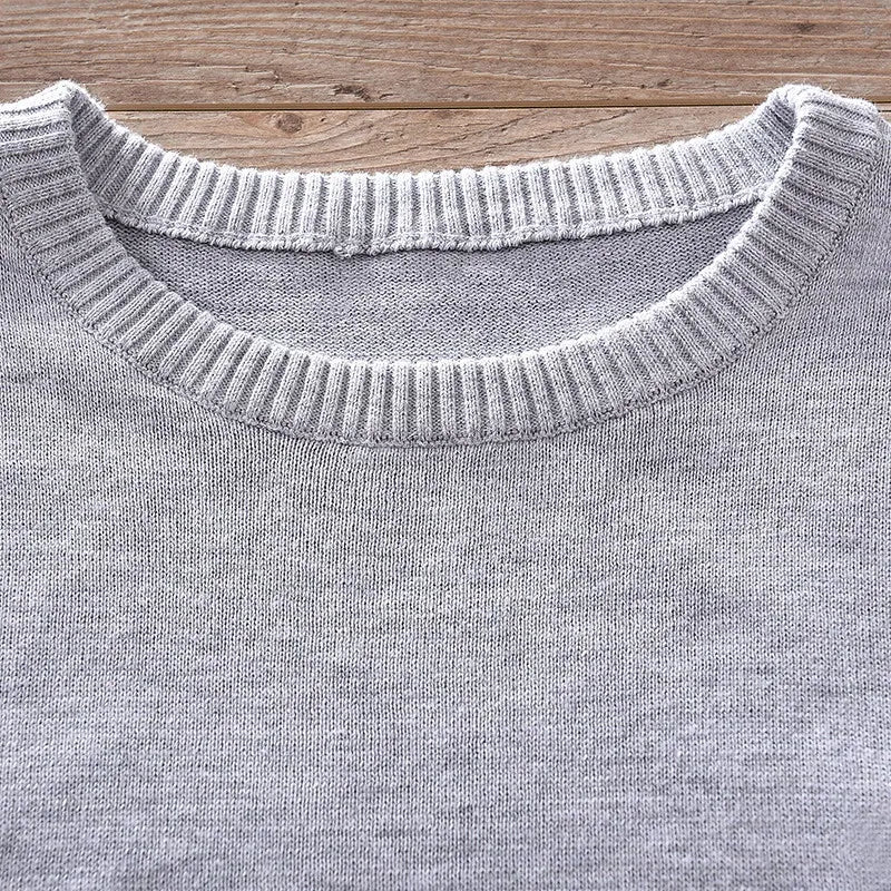 Caleb Men’s Sweater – Organic Cotton Pullover with Classic Crewneck