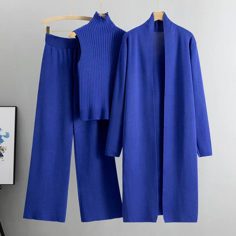 Maris 3-Piece Lounge Set – Soft Knit Comfort with Relaxed Silhouette
