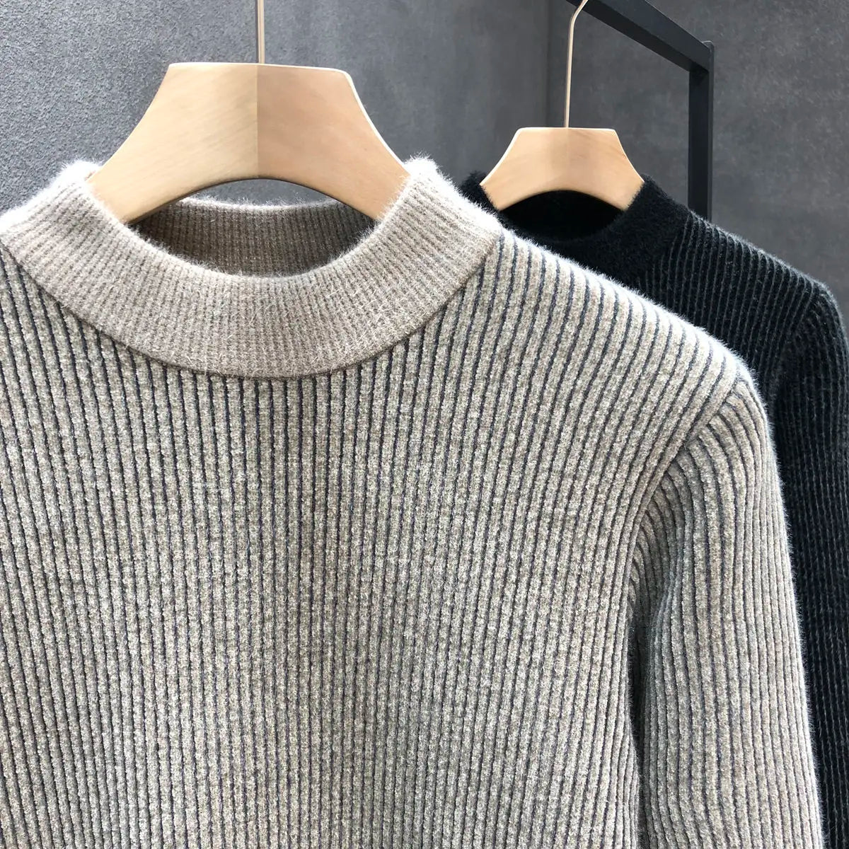 Damon Ribbed Knit Sweater – Soft-Touch Sweater with Classic Fit & Layering Versatility