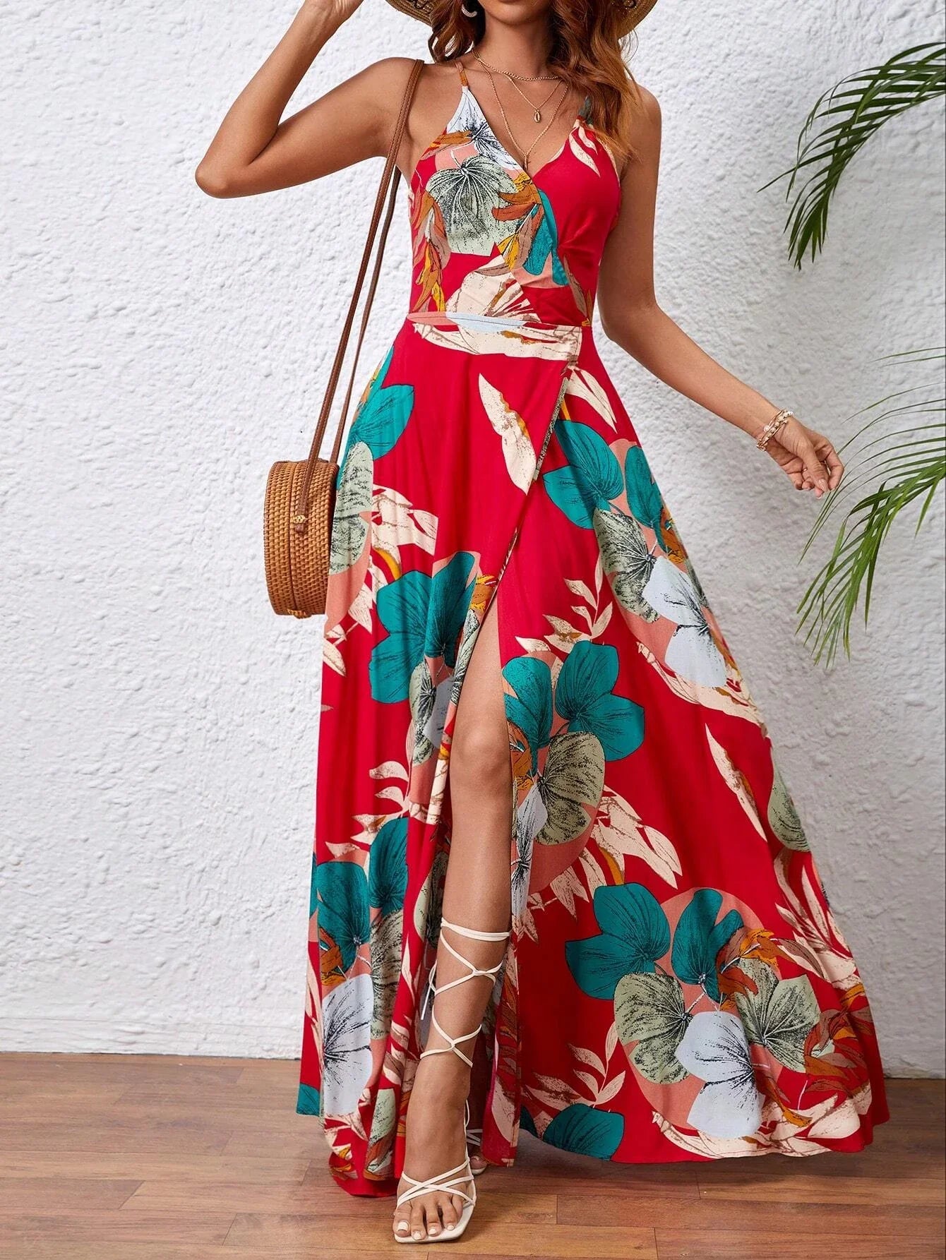 Mayflor Wrap Maxi Dress – Lightweight Summer Dress with Adjustable Tie Waist