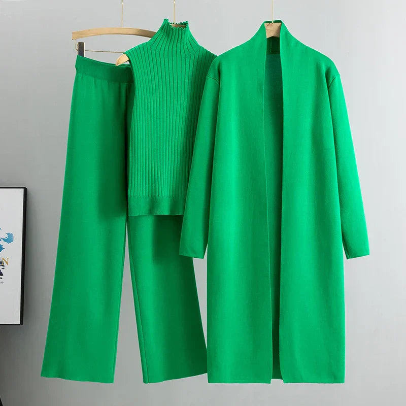 Maris 3-Piece Lounge Set – Soft Knit Comfort with Relaxed Silhouette