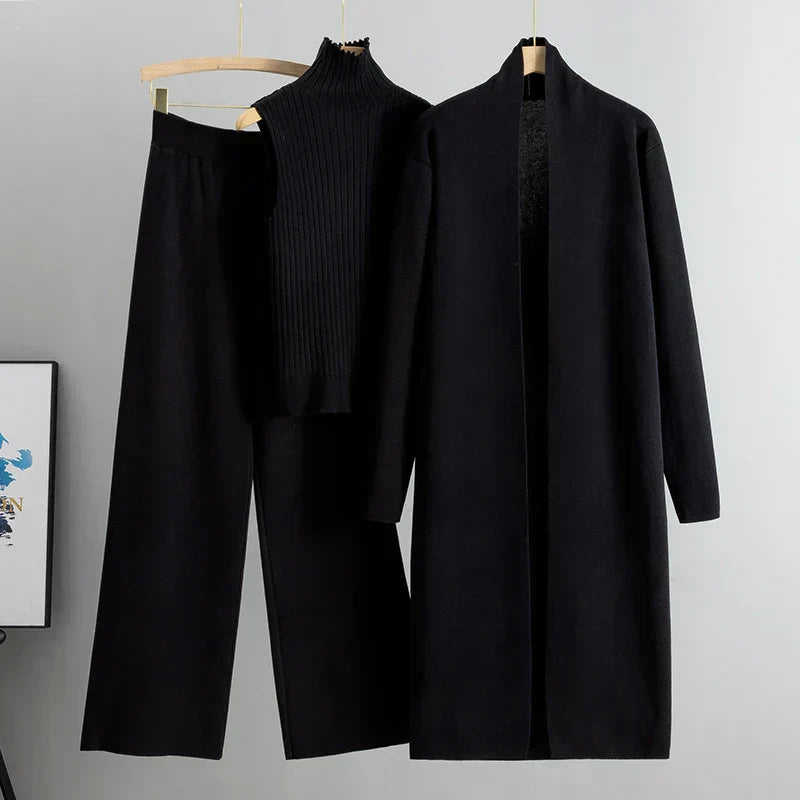Maris 3-Piece Lounge Set – Soft Knit Comfort with Relaxed Silhouette
