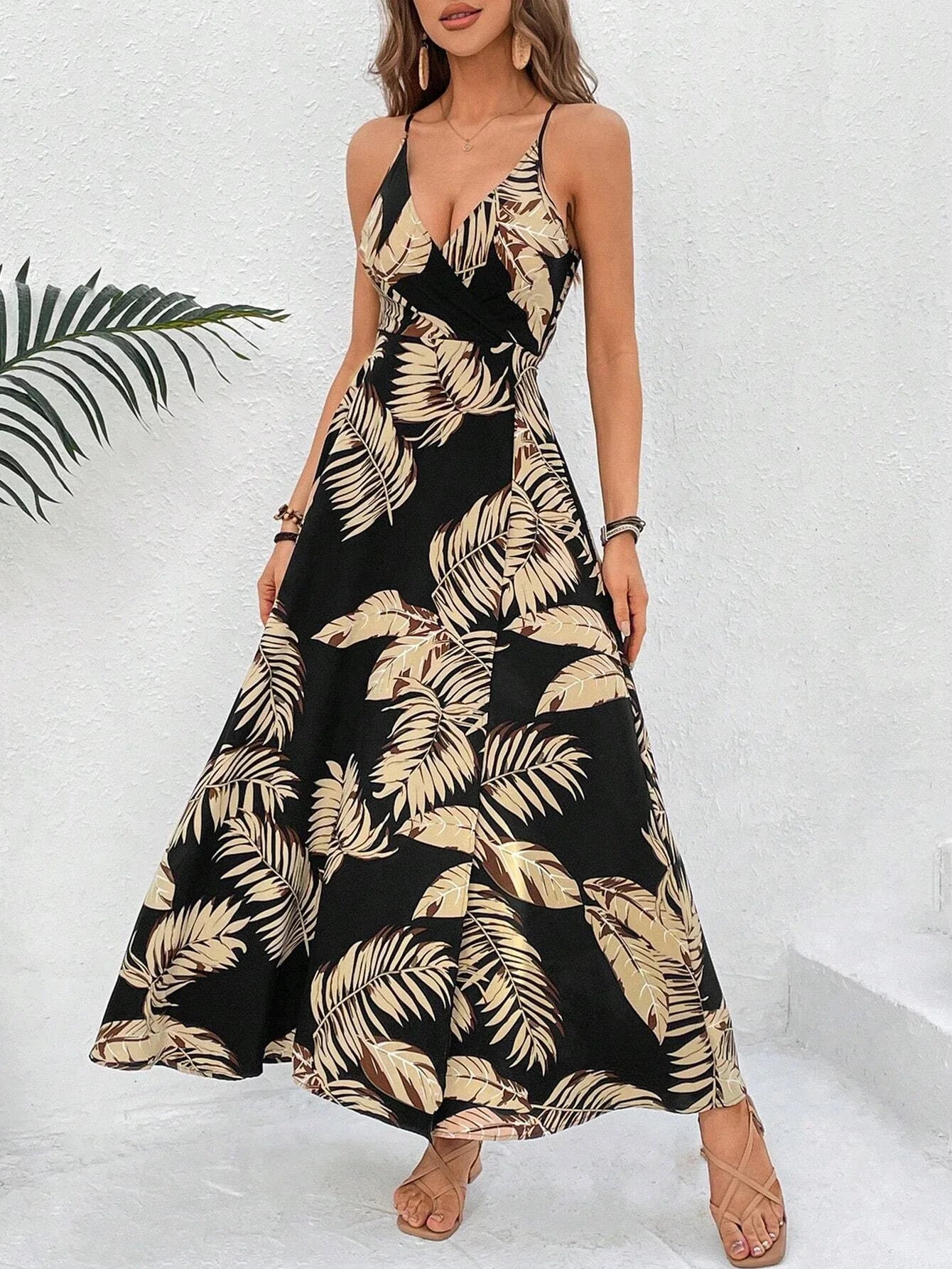 Mayflor Wrap Maxi Dress – Lightweight Summer Dress with Adjustable Tie Waist