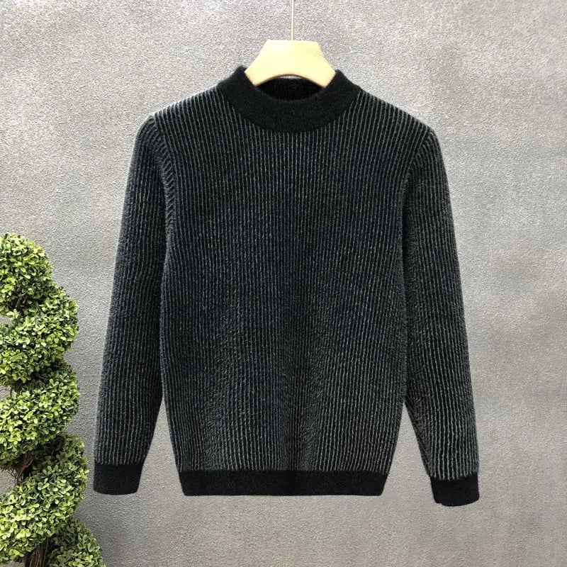 Damon Ribbed Knit Sweater – Soft-Touch Sweater with Classic Fit & Layering Versatility