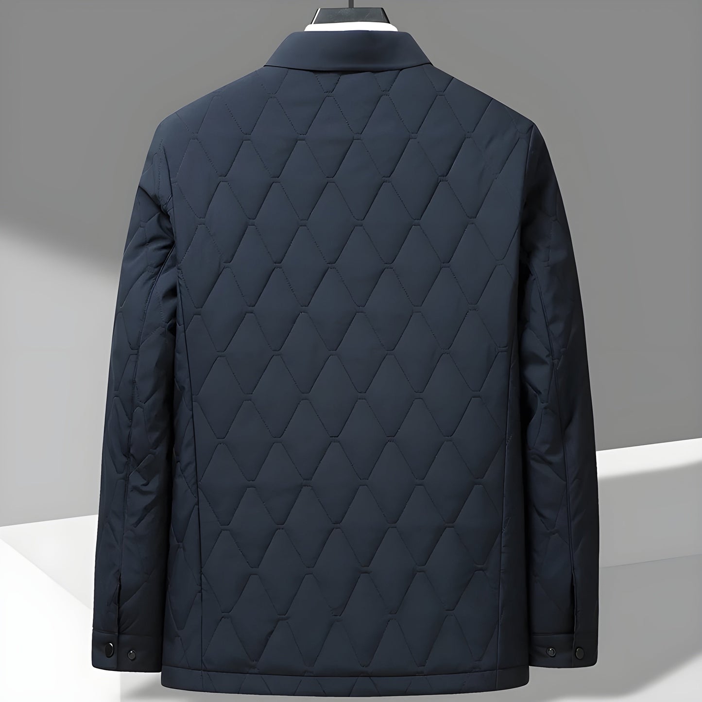 Dawson Men’s Quilted Winter Jacket – Cotton Lined Diamond Stitch for Everyday Wear