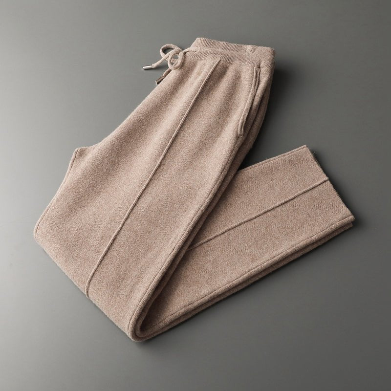 Elliot Men’s Trousers – Pure Merino Wool with Relaxed Fit & Drawstring Waist