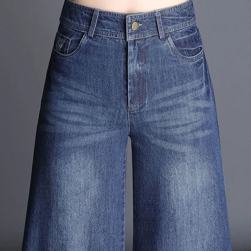 Ayah Women’s Flared Jeans – High-Waist Denim with Bootcut Wide Leg