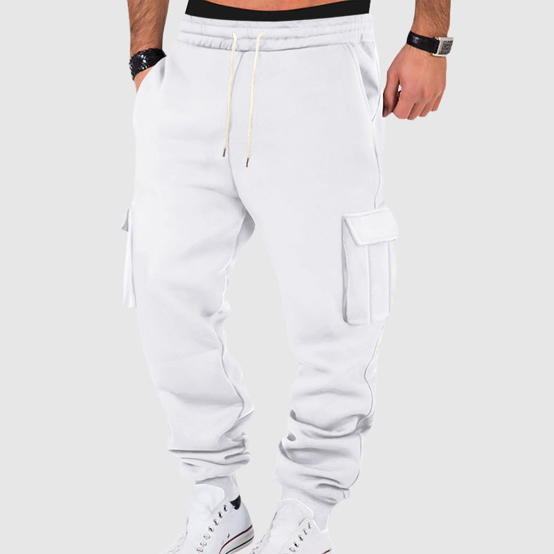 Arlo Men’s Fleece Sweatpants – Utility Pockets with Tapered Leg Comfort Fit
