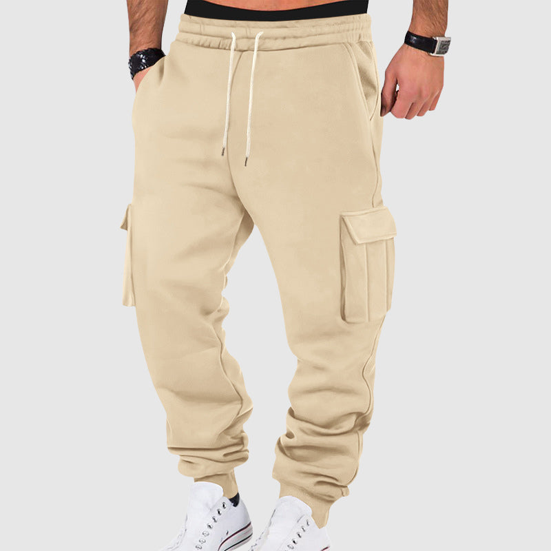 Arlo Men’s Fleece Sweatpants – Utility Pockets with Tapered Leg Comfort Fit
