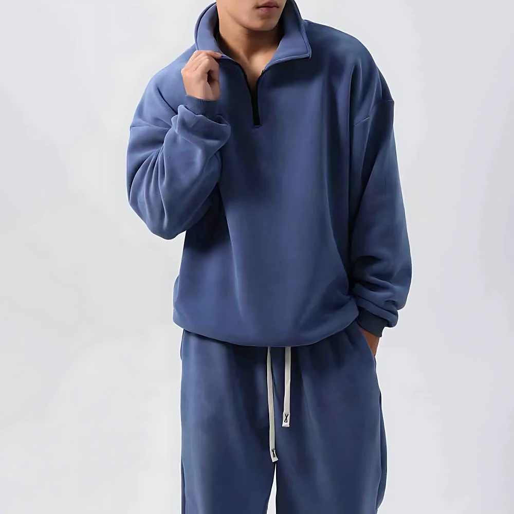 Arjo Relaxed Cotton Lounge Set – Premium Blend with Adjustable Waistband