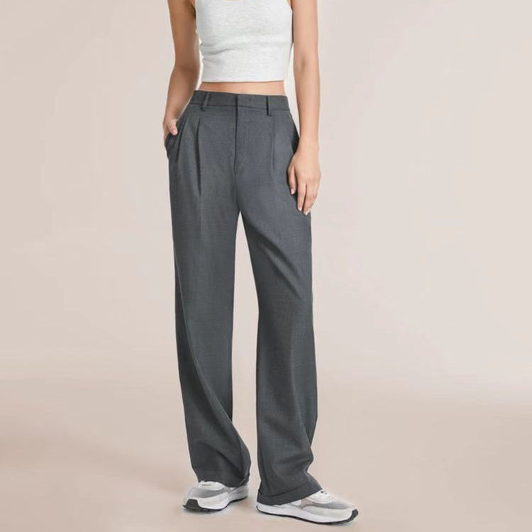 Sofia Women’s Wide Leg Trousers – SilkenWeave Blend with Flowing Drape