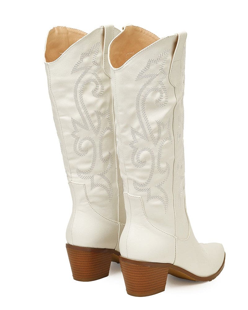 Elegant Western Embroidered Olympeia Boots for Women