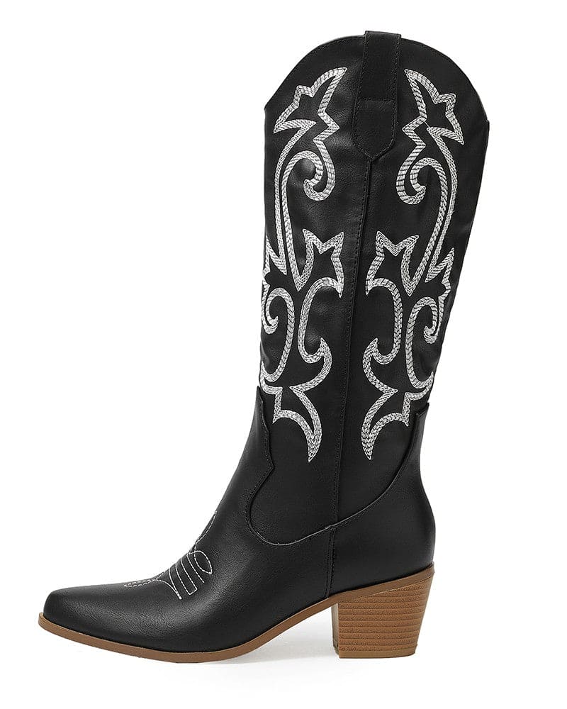 Elegant Western Embroidered Olympeia Boots for Women