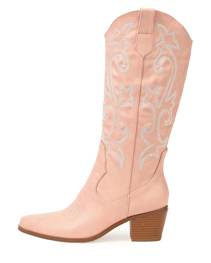 Elegant Western Embroidered Olympeia Boots for Women