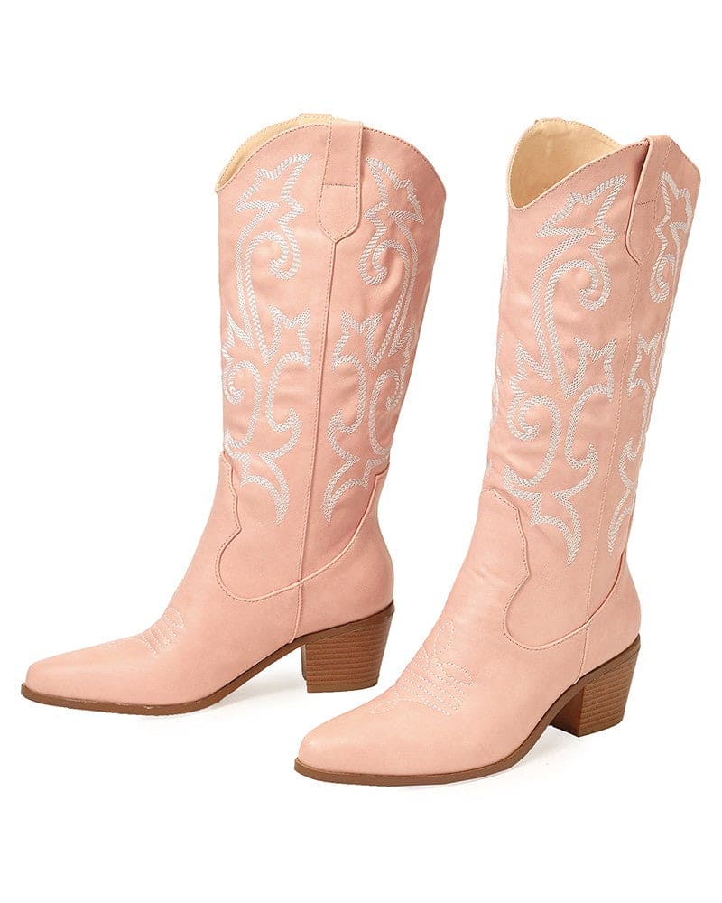 Elegant Western Embroidered Olympeia Boots for Women