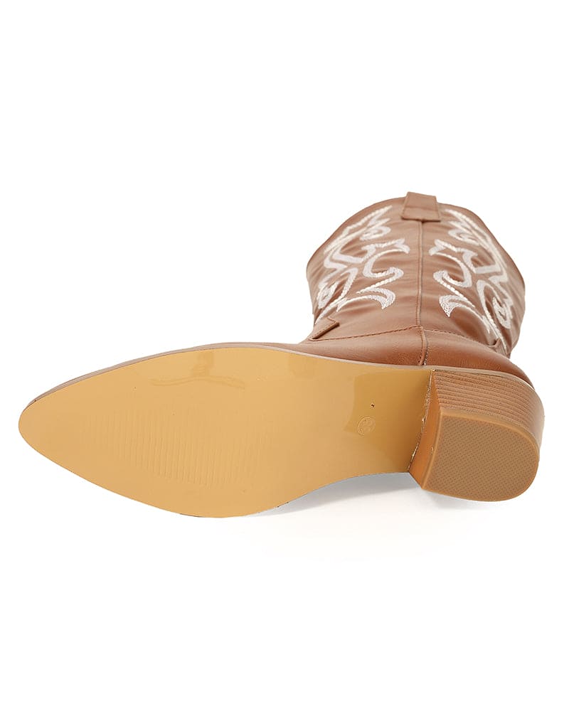 Elegant Western Embroidered Olympeia Boots for Women