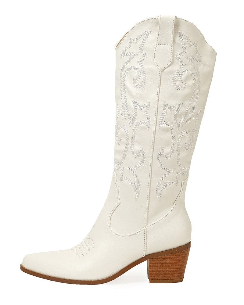 Elegant Western Embroidered Olympeia Boots for Women
