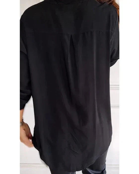 Beatrice Women's Sequin Blouse – Cotton with Relaxed Chic Fit