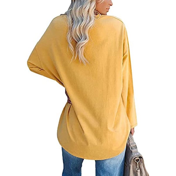 Eliza Cosy Long Sleeve Blouse – Soft Cotton-Blend with Relaxed Fit
