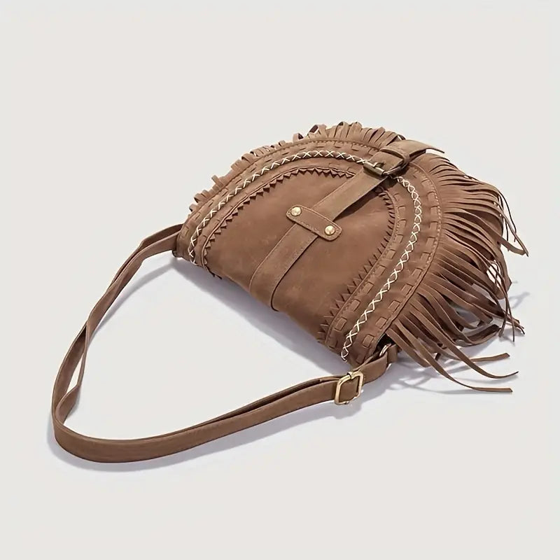 Stylish Gene Suede Shoulder Bag