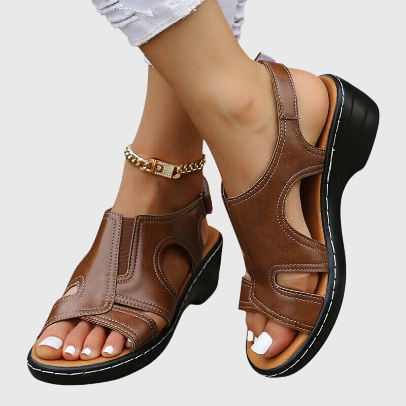 Ayaka Women’s Orthopedic Sandals – Premium Leather Arch Support