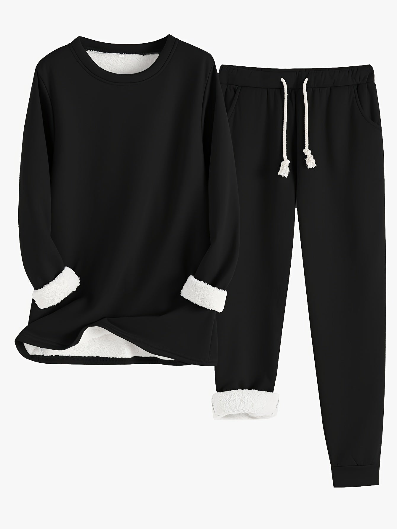 Eliza Fleece Lounge Set – Women’s Two-Piece Loungewear with Soft Lining & Relaxed Fit