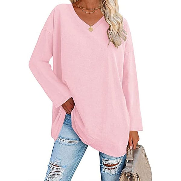 Eliza Cosy Long Sleeve Blouse – Soft Cotton-Blend with Relaxed Fit