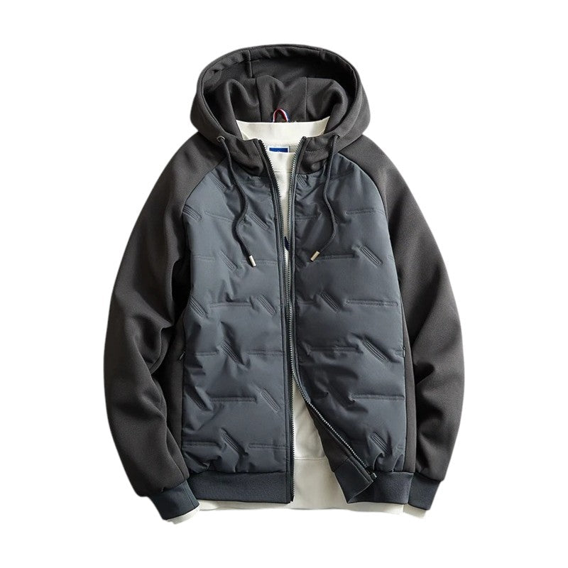 Hastings Men’s Quilted Winter Jacket – Cotton Blend Waterproof Shell with Thermal Lining