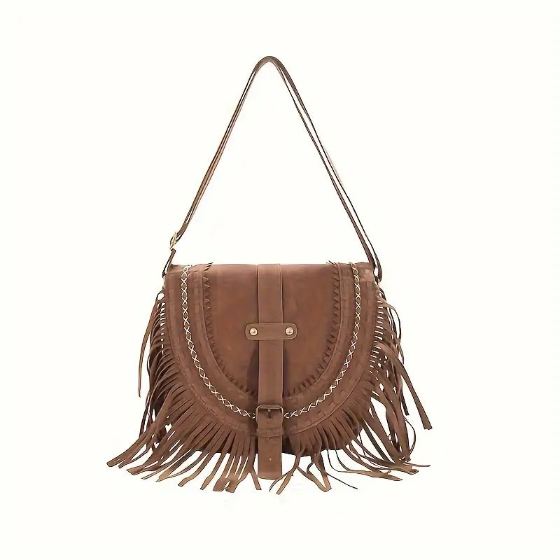 Stylish Gene Suede Shoulder Bag