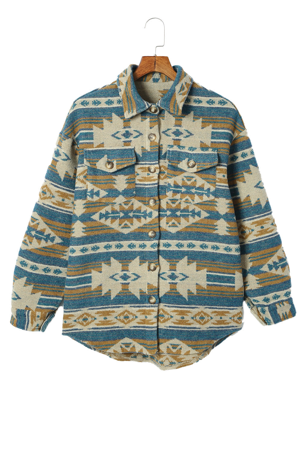 Stylish Aztec Western Vest Shacket