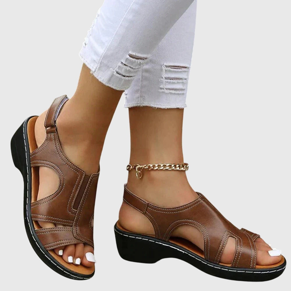 Ayaka Women’s Orthopedic Sandals – Premium Leather Arch Support