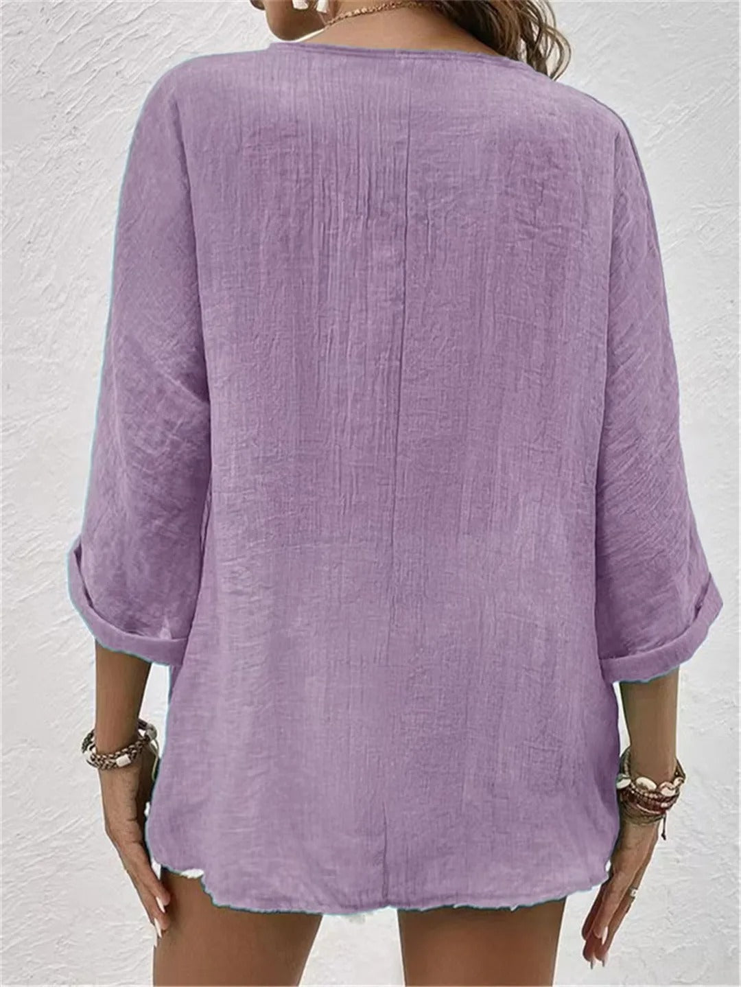 Alina Breezy Linen Blouse – Lightweight Cotton-Linen with Relaxed Fit