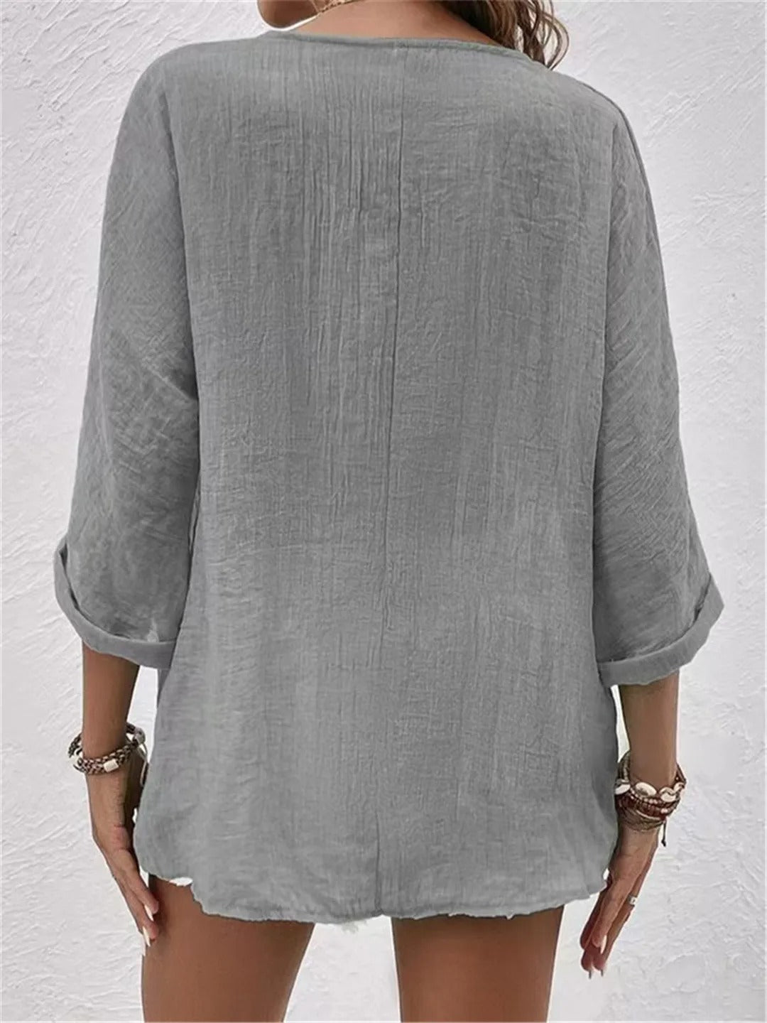 Alina Breezy Linen Blouse – Lightweight Cotton-Linen with Relaxed Fit
