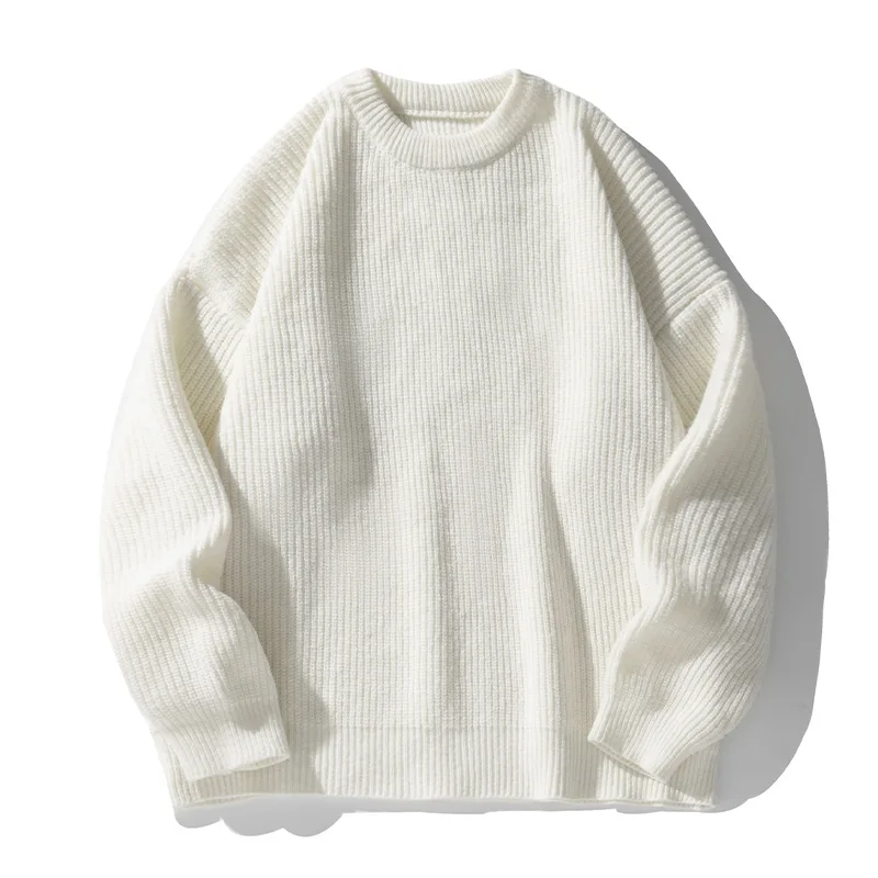Troy Ribbed Pullover – Men’s Sweater in Soft Cotton Blend with Relaxed Fit