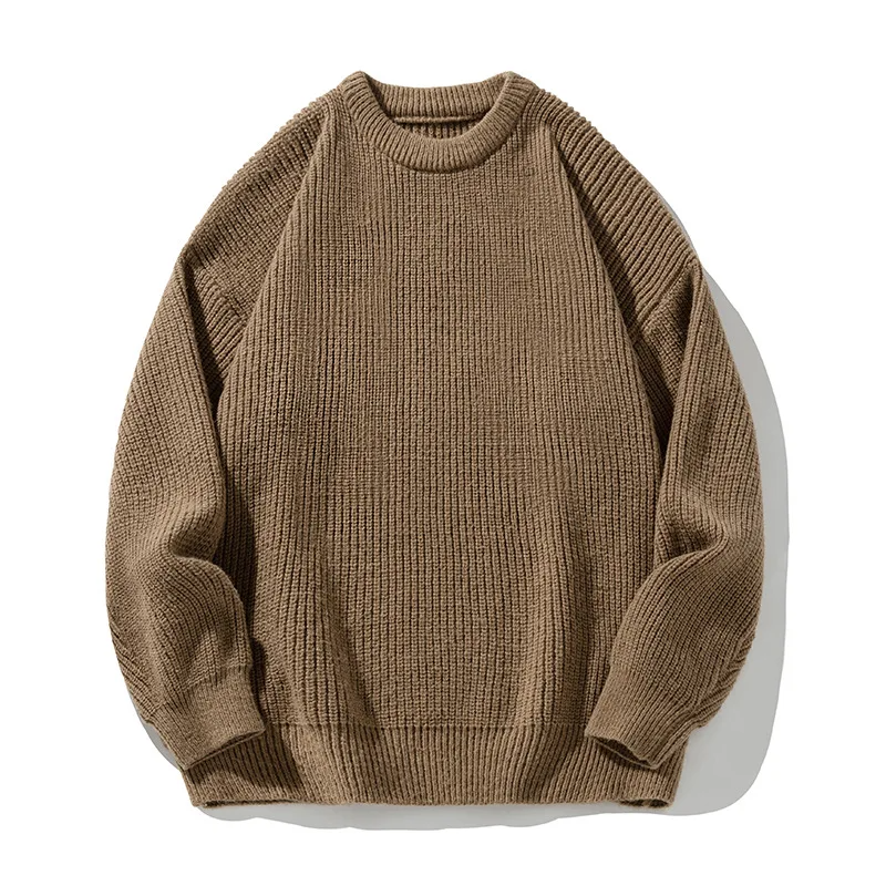 Troy Ribbed Pullover – Men’s Sweater in Soft Cotton Blend with Relaxed Fit
