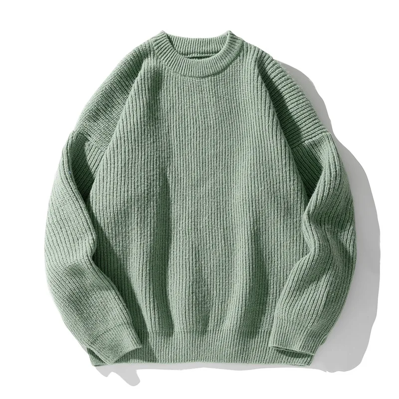 Troy Ribbed Pullover – Men’s Sweater in Soft Cotton Blend with Relaxed Fit