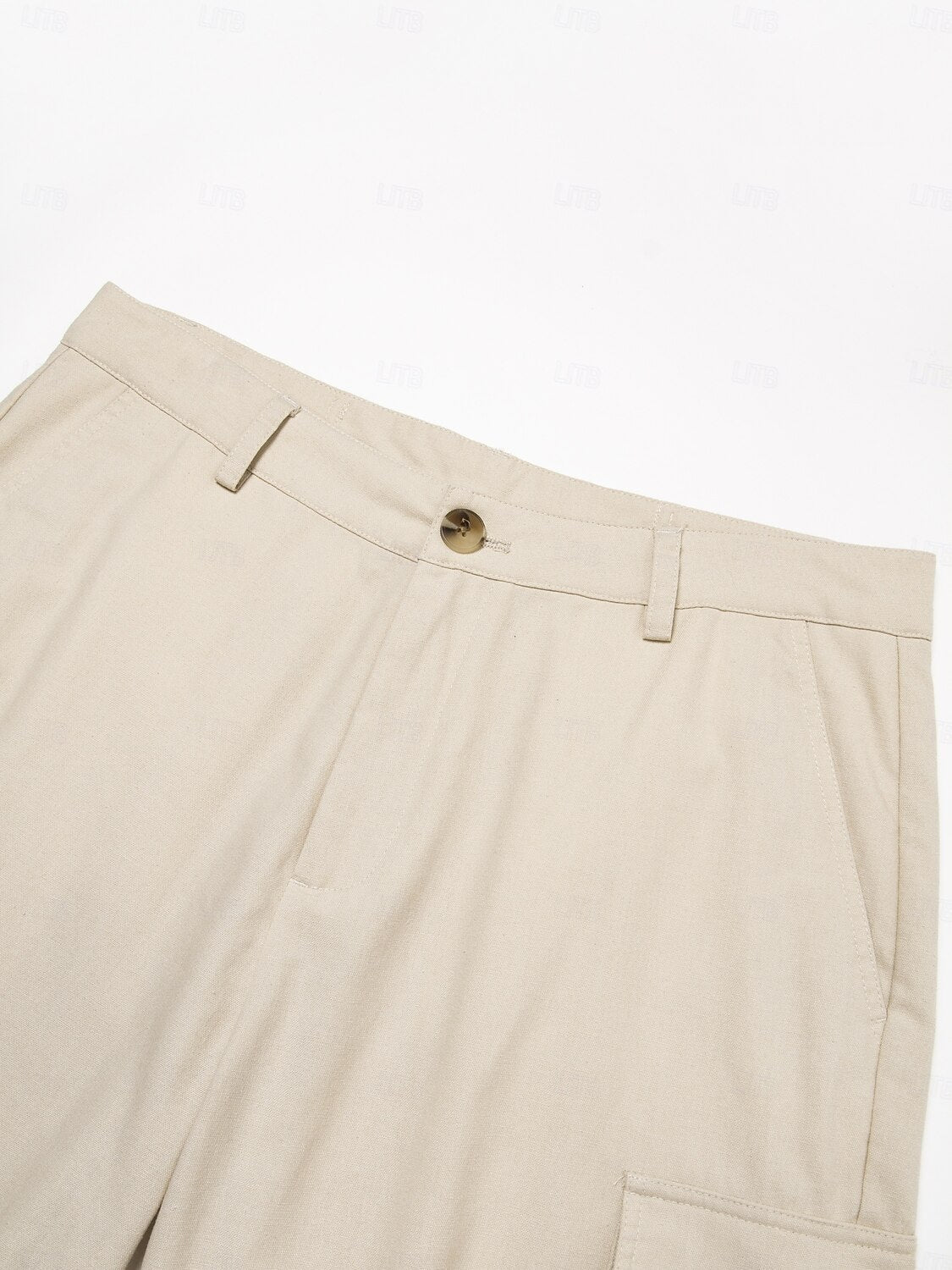 Benjamin Men’s Linen Blend Shorts – Breathable Mid Waist with Front Pockets