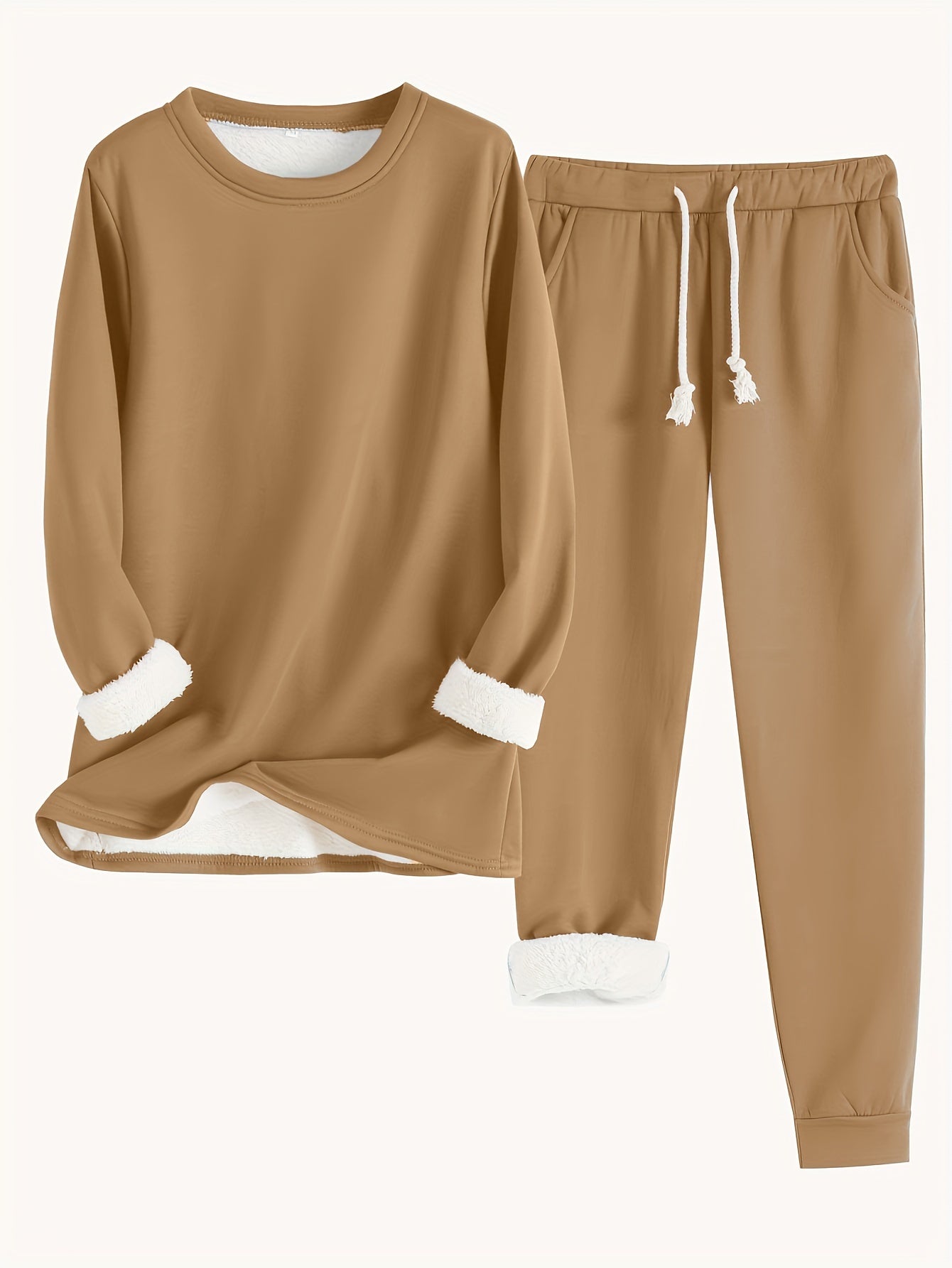 Eliza Fleece Lounge Set – Women’s Two-Piece Loungewear with Soft Lining & Relaxed Fit