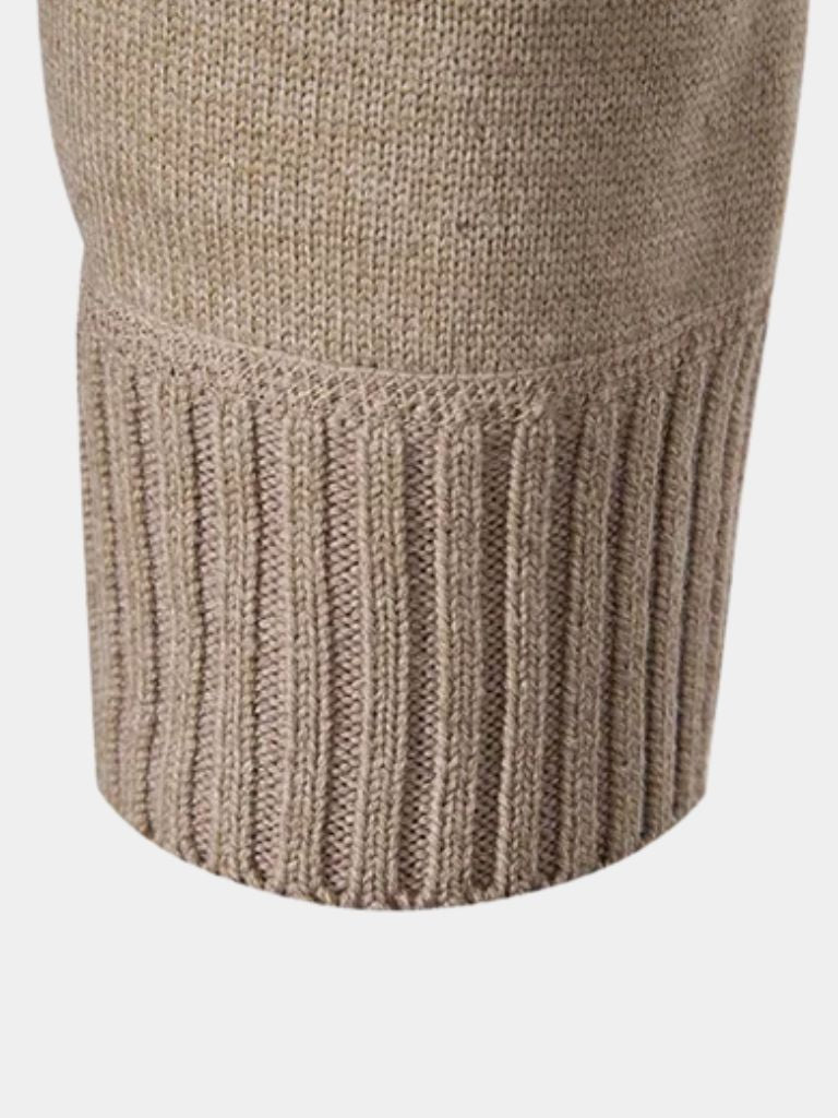 Adrian Men’s Cashmere Sweater – Luxurious Knit with Cross & Crown Design for Autumn