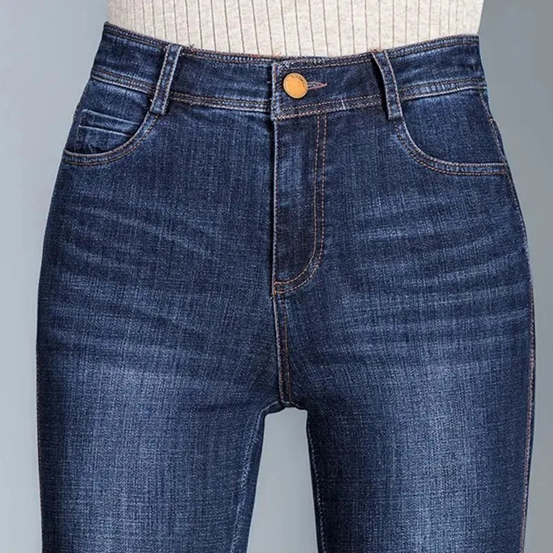 Ayah Women’s Flared Jeans – High-Waist Denim with Bootcut Wide Leg
