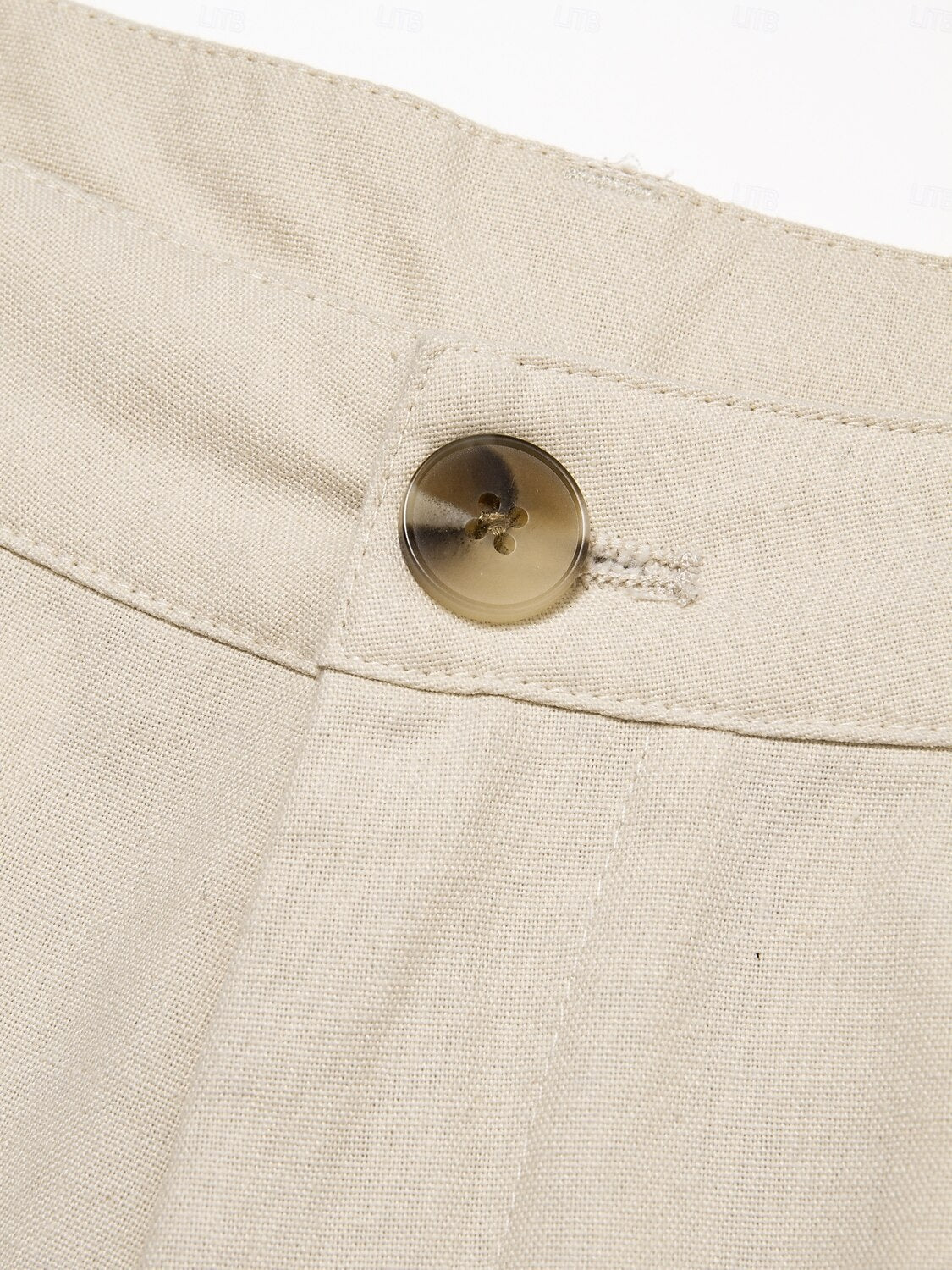 Benjamin Men’s Linen Blend Shorts – Breathable Mid Waist with Front Pockets