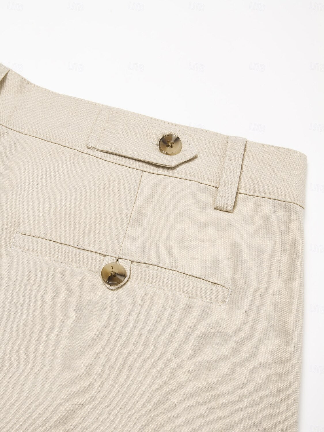 Benjamin Men’s Linen Blend Shorts – Breathable Mid Waist with Front Pockets
