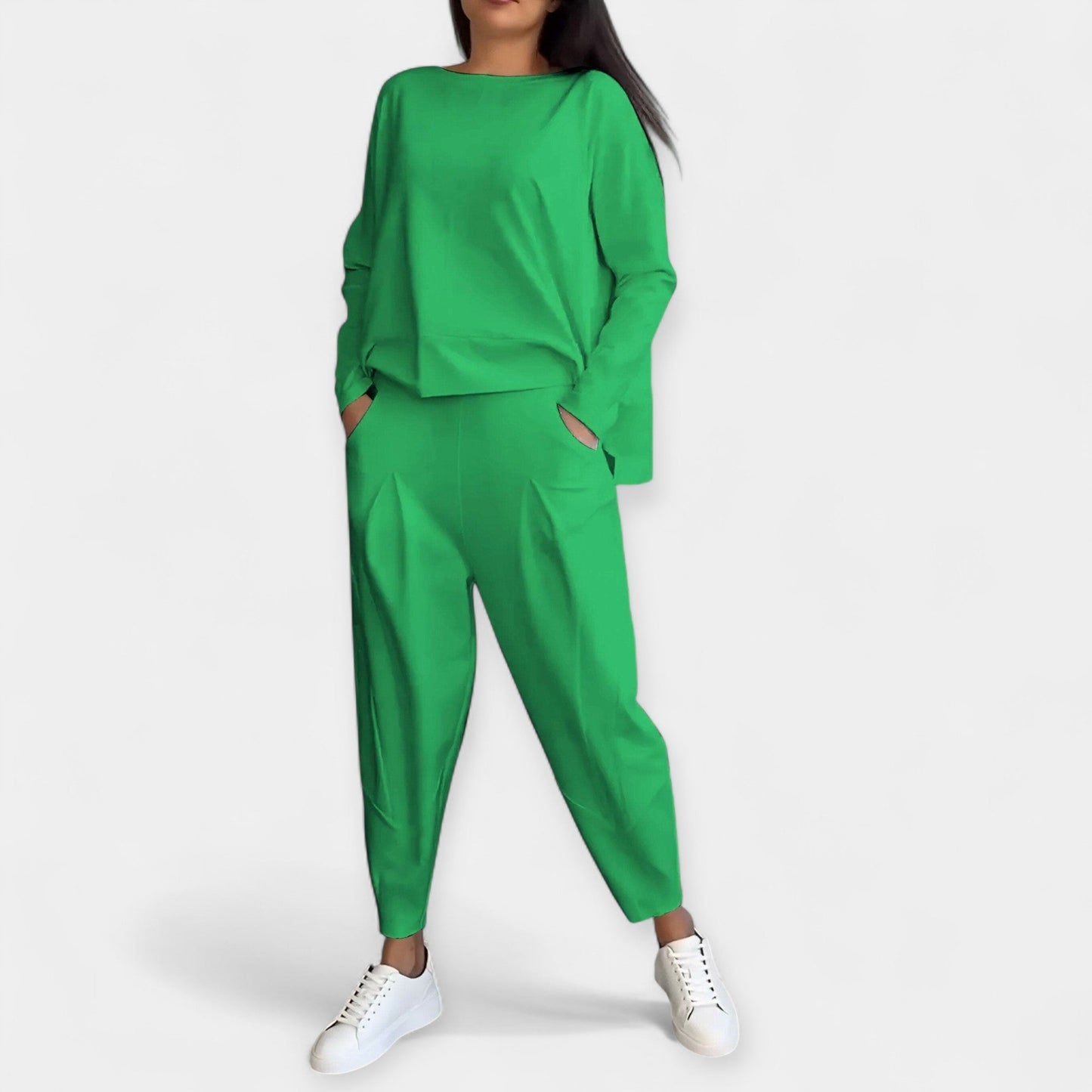 Serena Women’s Long Sleeve Lounge Set – Soft Knit & Relaxed Fit