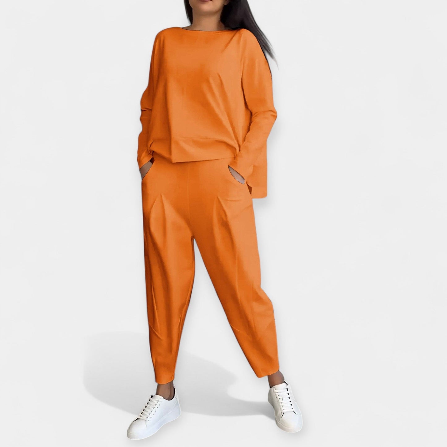 Serena Women’s Long Sleeve Lounge Set – Soft Knit & Relaxed Fit