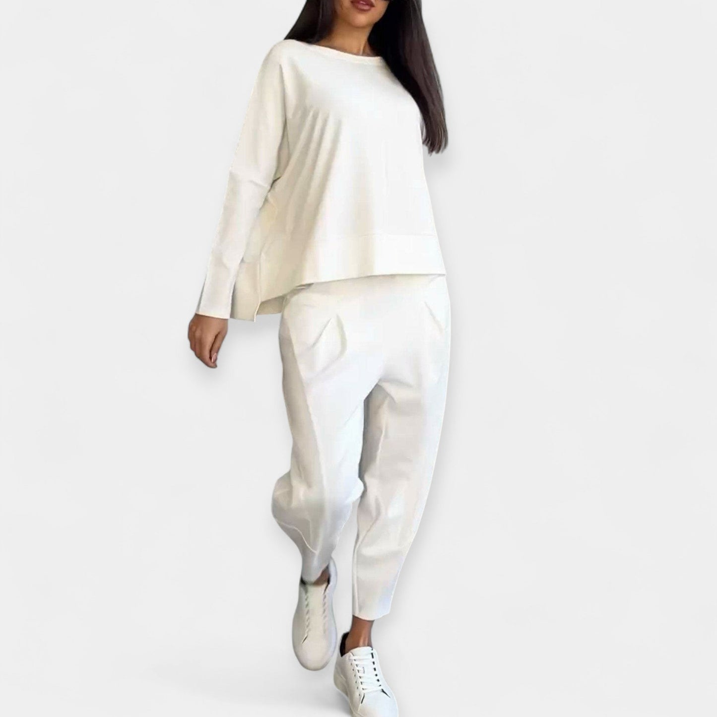 Serena Women’s Long Sleeve Lounge Set – Soft Knit & Relaxed Fit